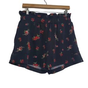 Streetwear Society | Floral Paperbag Waist Comfy Pull-On Shorts with Pockets